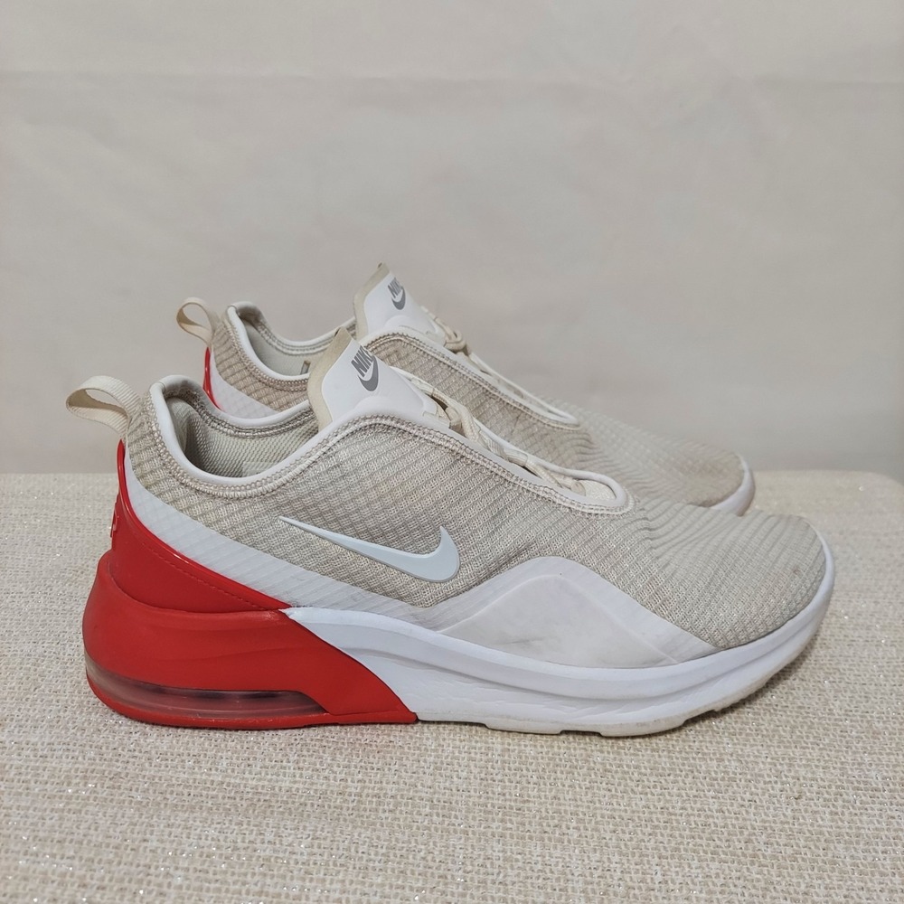 Nike Air Max Motion 2 White University Red Mens Running Shoes AO0266-102 Size 10